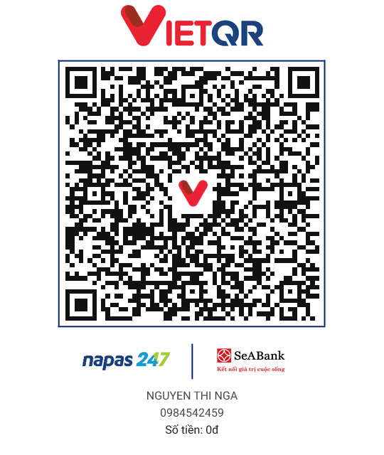 Mã QR chuyển khoản Seabank 0984542459